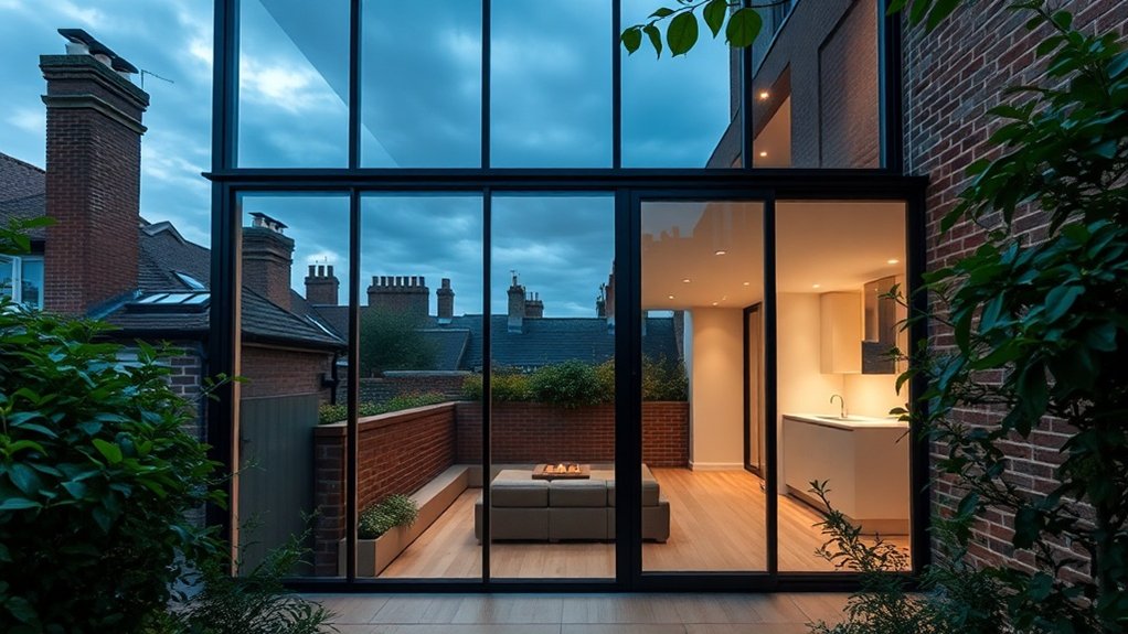Glass Extension Walls Clapham