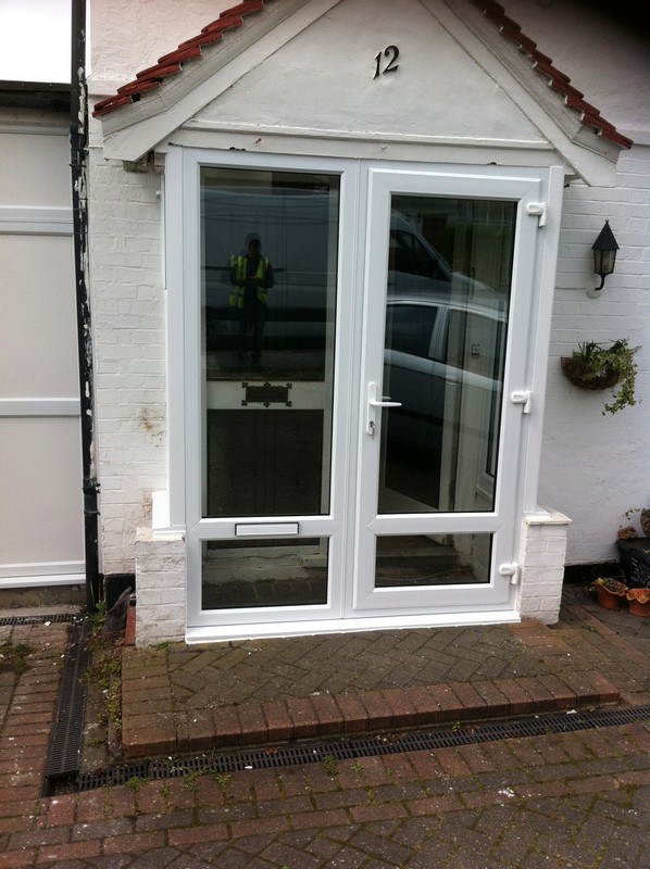 uPVC French doors fitted as front entrance in Clapham